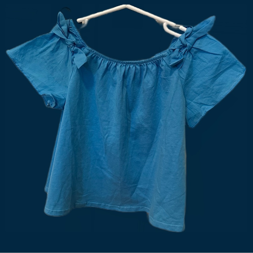 Zara Blue Bows Top size 7